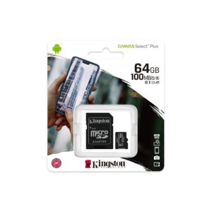 MICRO SD KINGSTON 64GB Canvas Select Plu